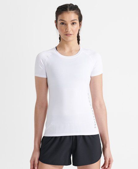 Women's Sport Training Essential T-Shirt White / Optic - Size: 14