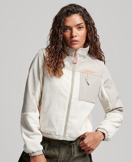 Women's Code Hybrid Trekker Jacket Cream / Rice White - Size: 10