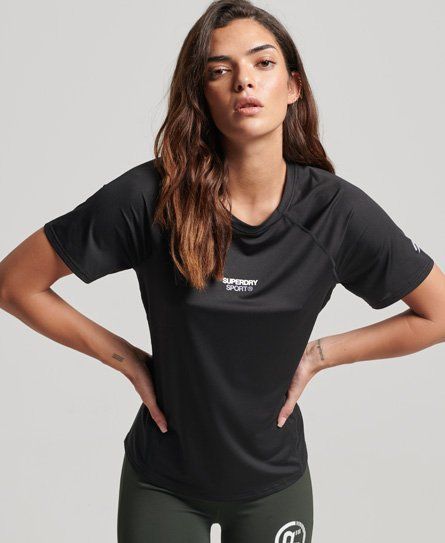 Women's Sport Core Active T-Shirt Black - Size: 10