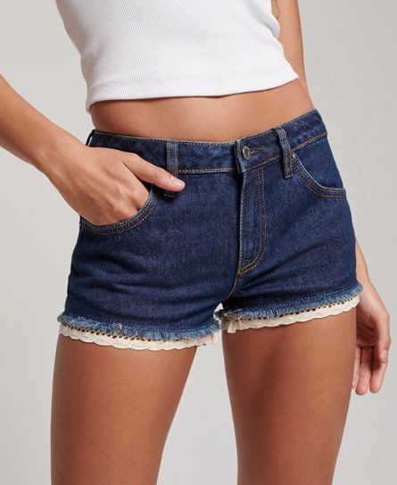 Women's Denim Hot Shorts Dark Blue / Van Dyke Mid Used - Size: 26
