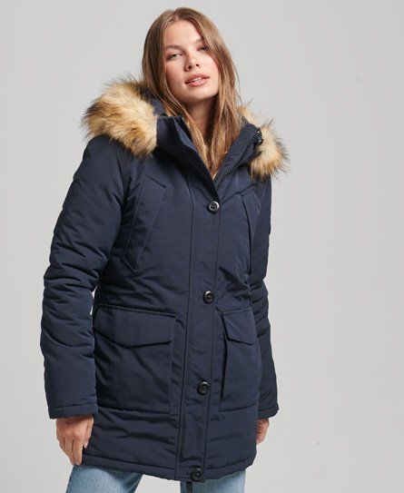 Women's Everest Parka Coat Navy / Nordic Chrome Navy - Size: 8