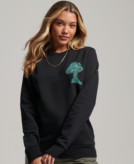 Women's Into the Woods Graphic Sweatshirt Black / Jet Black - Size: 8