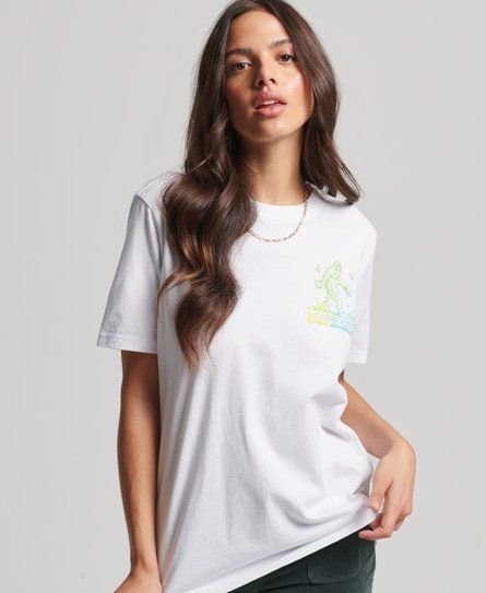 Women's Woodland Graphic T-Shirt White / Optic - Size: 12