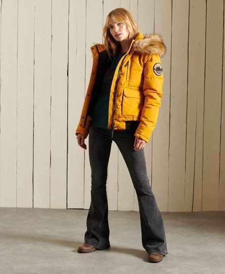 Women's Everest Bomber Jacket Tan / Ochre - Size: 8