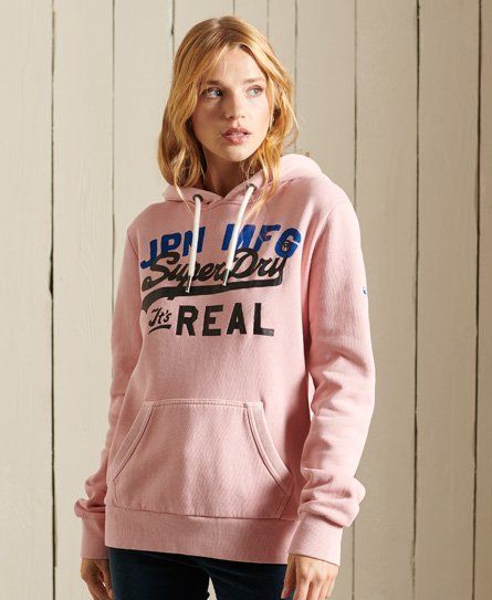 Women's Vintage Logo American Classics Hoodie Pink / Soft Pink - Size: 8
