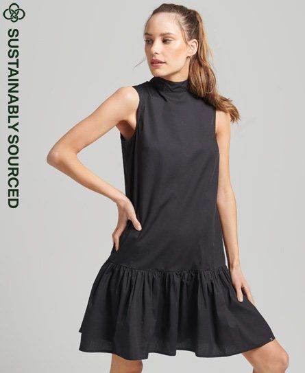 Women's Woven Mini Dress Black - Size: 10