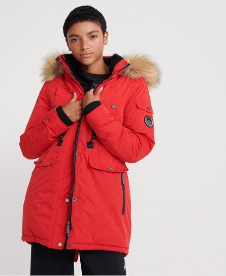 Women's Nadare Microfibre Parka Red / Burnt Red - Size: 8