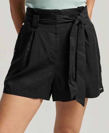 Women's Desert Paperbag Shorts Black - Size: 10