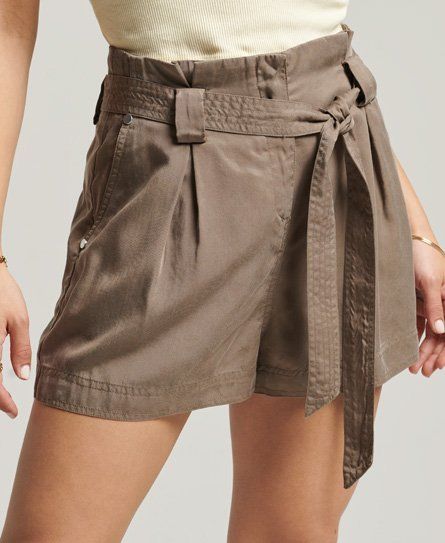 Women's Desert Paperbag Shorts Khaki / Bungee Cord - Size: 8