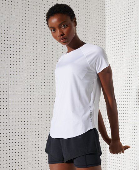 Women's Sport Running Free T-Shirt White / Optic - Size: 8