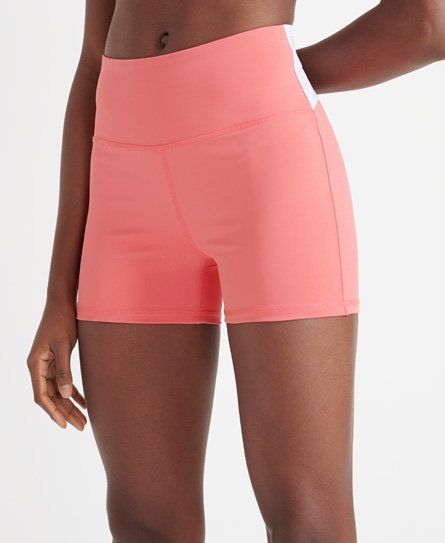 Women's Sport Training Elastic Shorts Pink / Skate Pink - Size: 14