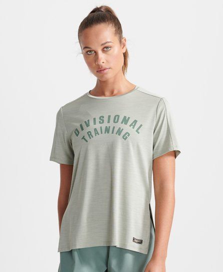 Women's Sport Training Bootcamp T-Shirt Green / Seagrass - Size: 8