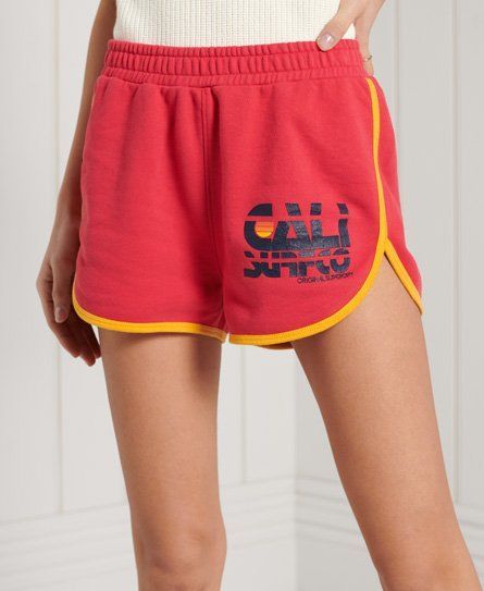 Women's Cali Jersey Shorts Red / Roccoco - Size: 10
