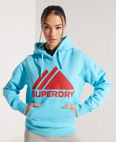 Women's Mountain Sport Mono Hoodie Turquoise / Aquamarine - Size: 12
