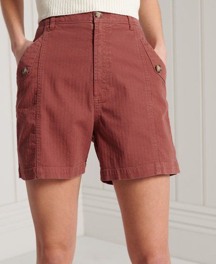 Women's Utility Shorts Brown / Red Brown - Size: 8