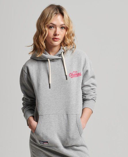 Women's Track & Field Hoodie Dress Grey / Grey Marl - Size: 10