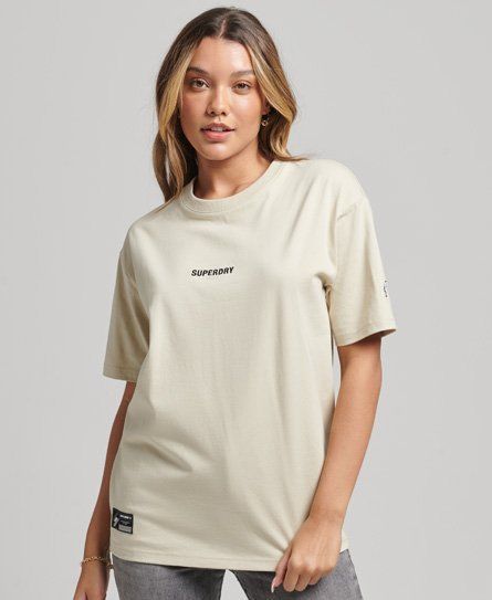 Women's Code Micro T-Shirt Beige / Pelican - Size: 10
