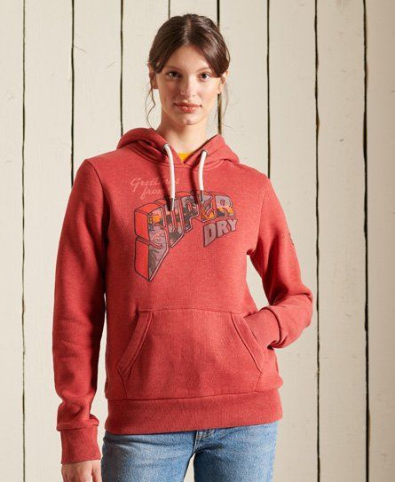 Women's Heritage Mountain Hoodie Red / Hike Red - Size: 10