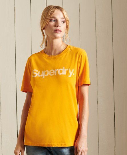 Women's Core Logo T-Shirt Gold / Track Gold - Size: 10