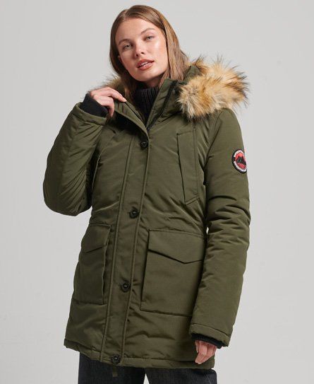 Women's Everest Parka Coat Green / Surplus Goods Olive - Size: 6