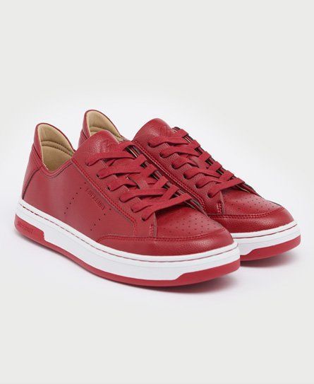 Women's Vegan Basket Sport Low Trainers Red / Risk Red - Size: 4