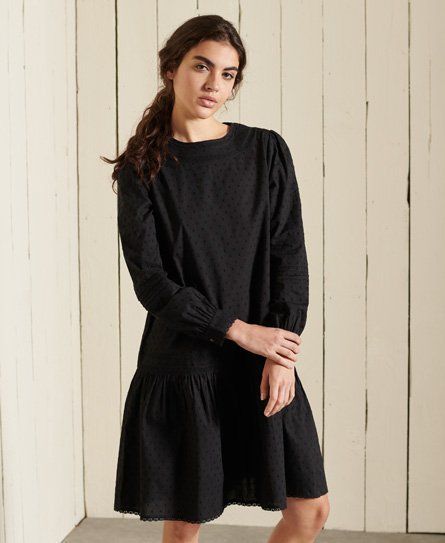 Women's Lace Mini Dress Black - Size: 10