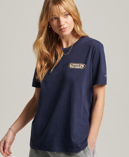 Women's Vintage Core Logo Seasonal T-Shirt Navy / Atlantic Navy - Size: 10