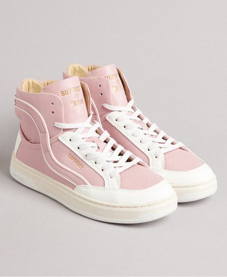 Women's Vegan Basket Lux Trainers Pink / Soft Pink - Size: 4