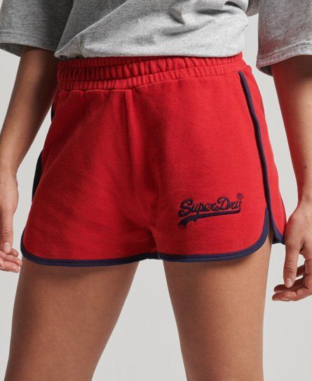 Women's Vintage Logo College Shorts Red / Varsity Red - Size: 12