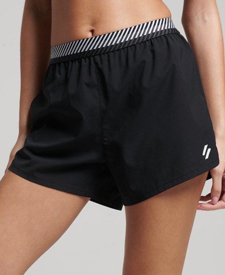 Women's Sport Training Loose Shorts Black - Size: 14