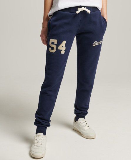 Women's Vintage Logo College Joggers Navy / Rich Navy - Size: 10