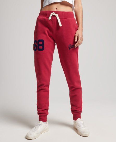Women's Vintage Logo College Joggers Red / Varsity Red - Size: 14