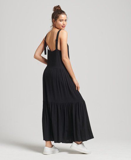Women's Studios Woven Maxi Dress Black - Size: 10