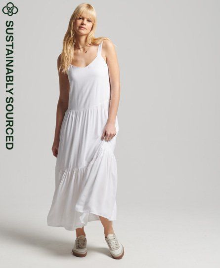 Women's Studios Woven Maxi Dress White / Optic - Size: 12