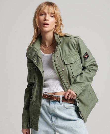 Women's Vintage M65 Jacket Green / Vintage Khaki - Size: 10