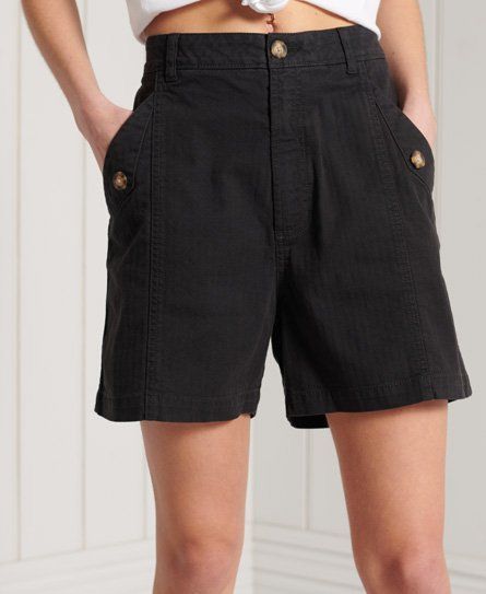 Women's Utility Shorts Black / Washed Black - Size: 10