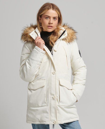 Women's Everest Parka Coat White / Winter White - Size: 12