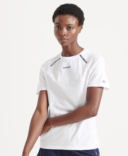 Women's Sport Run Short Sleeve T-Shirt White / Optic - Size: 10