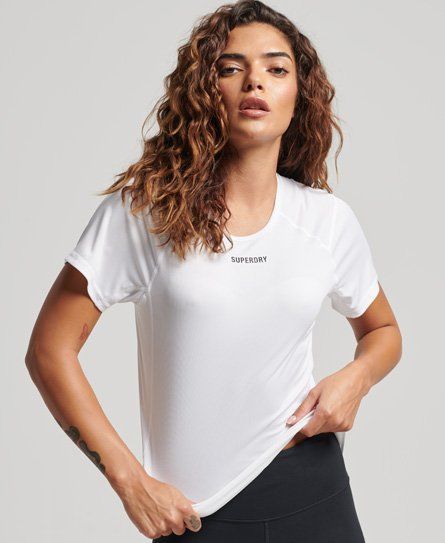 Women's Sport Train Active T-Shirt White / Optic - Size: 14