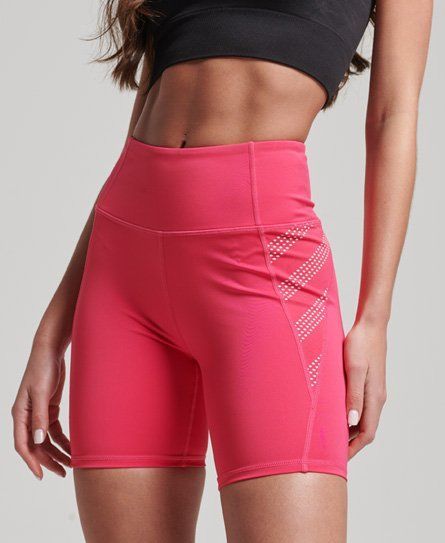 Women's Sport Core 6inch Tight Shorts Pink / Highland Berry - Size: 10