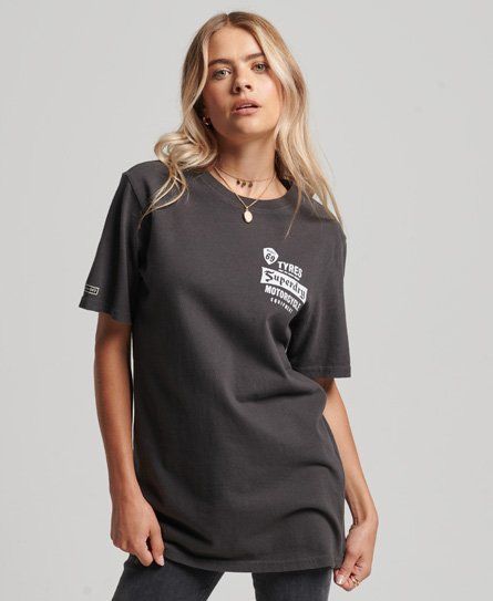 Women's Oversized Black Out T-Shirt - Size: L