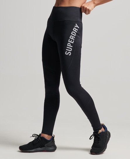 Women's Sport Core Full Length Leggings Black / Black Graphic - Size: 12