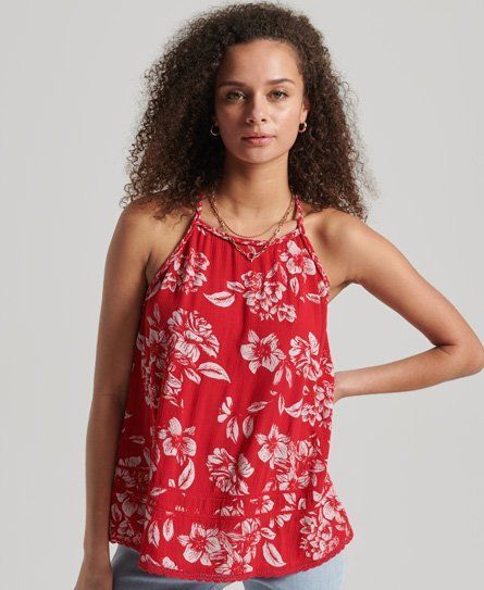 Women's Vintage Breach Cami Top Red / Floral Red - Size: 6