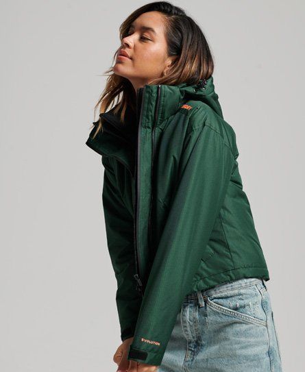 Women's SD-Windcheater Jacket Green / Furnace Green Grid - Size: 16