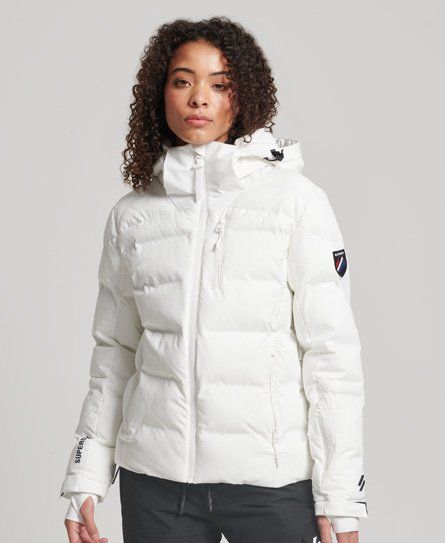 Women's Sport Motion Pro Puffer Jacket White / Optic - Size: 14