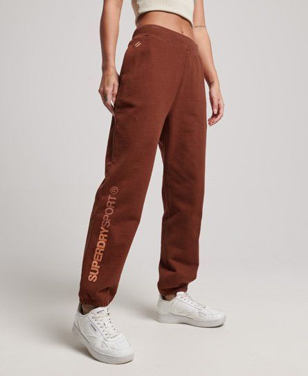 Women's Sport Core Joggers Brown / Fired Brick Brown - Size: 10