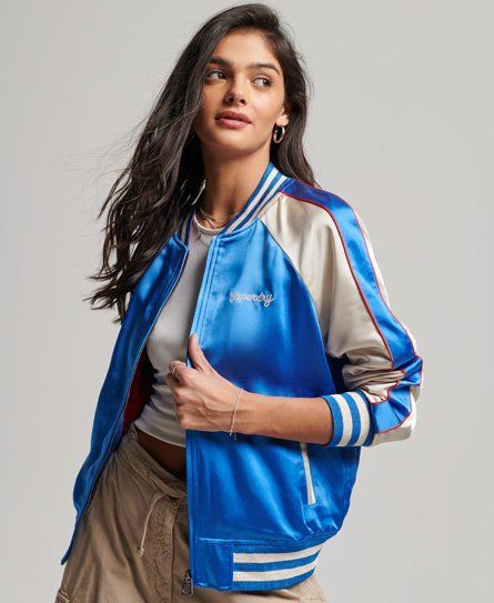 Women's Roller Derby Jacket Blue / Blue Star - Size: 10