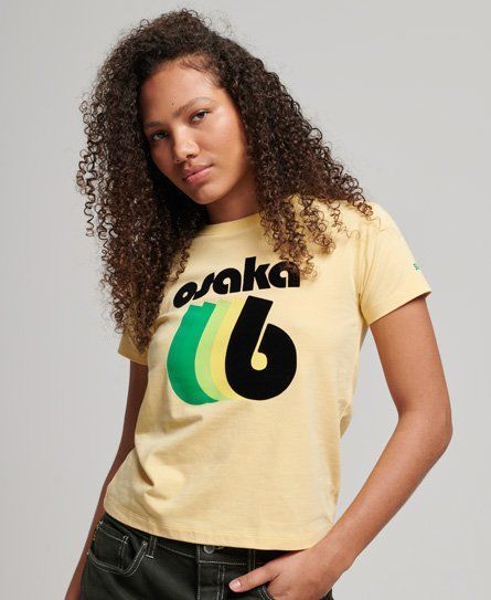 Women's Graphic 90s T-Shirt Yellow / Citrona Yellow - Size: 10