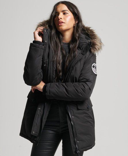 Women's Ashley Everest Parka Coat Black - Size: 8