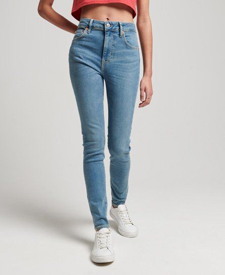 Women's Women's Cotton High Rise Skinny Denim Jeans Blue / Salem Mid Blue Organic - Size: 26/30